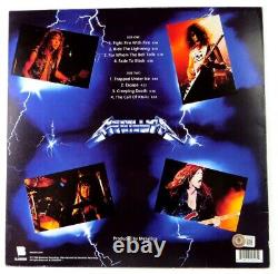 Kirk Hammett Lars Ulrich Autographed Record Album Cover Metallica BAS AC78286