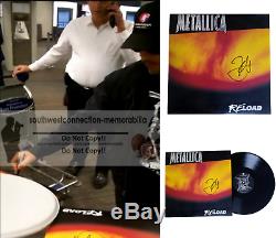 Kirk Hammett Metallica Signed Autographed Reload Vinyl Record Album Cover Proof
