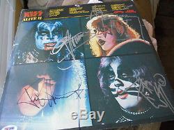 Kiss Alive 2 Band Signed Autographed LP Album PSA Certified All 4 Original