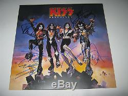 Kiss Destroyer Autographed Signed Album Record Cover