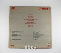 Kiss Dynasty Simmons Stanley Signed Autographed Record Album LP PSA/DNA COA