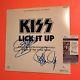 Kiss Lick It Up Signed Autograph Record Album Simmons Stanley Jsa