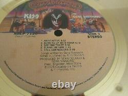 Kiss Signed Gold Record Solo Album Frehley- Criss- Simmons- Stanley- Rare