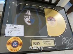 Kiss Signed Lp Gold 30/30 Record Album Simmons Stanley Frehley Criss Rare