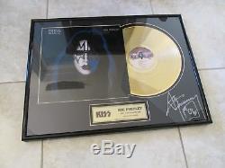 Kiss Signed Lp Gold 30/30 Record Album Simmons Stanley Frehley Criss Rare