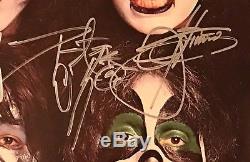 Kiss signed dynasty album lp gene simmons paul stanley ace peter criss psa