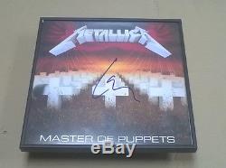LARS ULRICH Metallica Signed + Framed Master of Puppets Vinyl Record Album