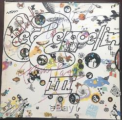 Led Zeppelin III Signed Album Coa Included 100% Guaranteed