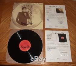 LEONARD COHEN The Best Of Album Cover & Vinyl Record Signed! JSA Certified