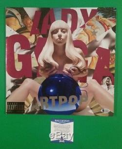 Lady Gaga Signed Artpop Lp Record Album With Photo Proof And Bas Beckett Coa