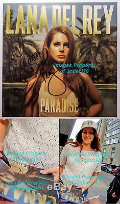 Lana Del Rey Signed 12x12 Photo of Born To Die Paradise EP Album EXACT Proof COA