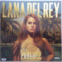 Lana Del Rey Signed Record Album Cover Vinyl LP PSA/DNA Autographed Paradise