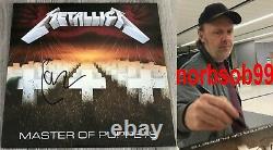 Lars Ulrich Signed Autograph Metallica Master Of Puppets Vinyl Album Exact Proof