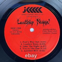 Leather Nunn Take The Night Rare Original 1986 Private Florida Metal Lp Signed