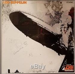 Led Zeppelin 1 Signed Autograph Robert Plant Jimmy Page LP Album Epperson LOA