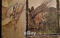 Led Zeppelin Autographed Record Album /signed by Jimmy Page and Robert Plant COA
