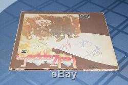 Led Zeppelin Band Signed Autographed by all 4 LP Record Album John Bonham