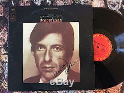 Leonard Cohen Autograph He Signed Songs Of Album 1967 Suzanne Record Stereo