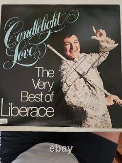 Liberace Autographed Record Album With Certification