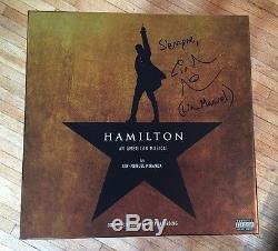 Lin-Manuel Miranda SIGNED Hamilton vinyl LP record AUTOGRAPHED Bway cast album