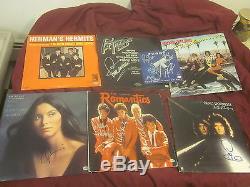 Lot of 20 Assorted Autographed Record Albums Holograms