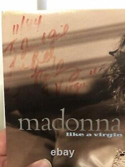 MADONNA Signed LIKE A VIRGIN 12 Record Album LP with Liner autographed auto 1984