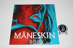 MANESKIN BAND SIGNED'IL BALLO DELLA VITA' ALBUM VINYL RECORD x4 BECKETT COA