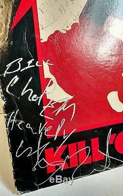 METALLICA SIGNED KILL'EM ALL VINYL ALBUM LP Kirk HAMMER CLIFF BURTON Lars James