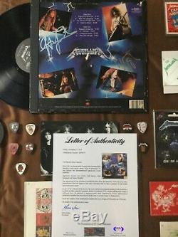METALLICA signed autographed LP album James Lars Kirk Cliff Rare Must See PSA