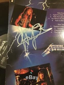 METALLICA signed autographed LP record album James Lars Kirk Cliff Rare Must See