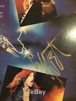 METALLICA signed autographed LP record album James Lars Kirk Cliff Rare Must See