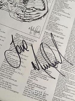 MICHAEL JACKSON THRILLER ALBUM VINYL LP SIGNED AUTOGRAPHED TWICE (IN PERSON) COA