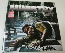 MINISTRY Group Signed Relapse Vinyl Record Album Autographed w Al Jourgenson