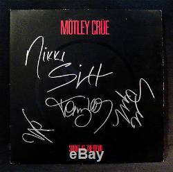 MOTLEY CRUE-Autographed SHOUT AT THE DEVIL Album-VINCE NEIL-TOMMY LEE-NICKI SIXX