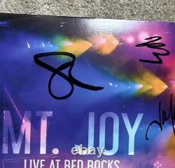 MT. JOY Autographed Live At Red Rocks Signed Colored Vinyl Record Album with COA