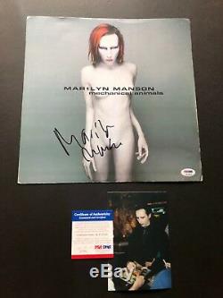 Marilyn Manson Rare! Signed Mechanical Animals album flat PSA/DNA coa