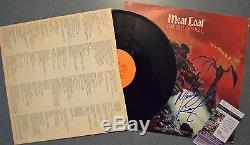 Meat Loaf autographed signed the Bat Out of Hell record album cover w JSA Cert