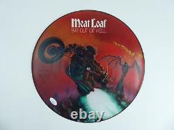 Meatloaf Signed Autographed Album LP Picture Disc Bat Out Of Hell JSA COA
