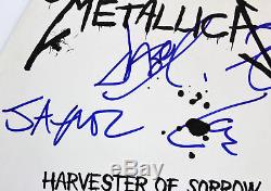 Metallica (4) Hetfield, Ulrich, Hammett Signed 45 RPM Album Cover With Vinyl BAS