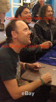 Metallica Death Magnetic Signed Vinyl Lp Album X3 Kirk Hammett Lars Ulrich Proof