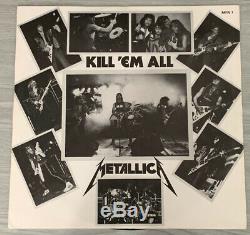 Metallica Kill Em All 1983 MFN First Press LP Signed By Cliff Burton