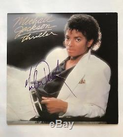 Michael Jackson HAND SIGNED Autograph THRILLER Record LP Vinyl Album 80s Beat It