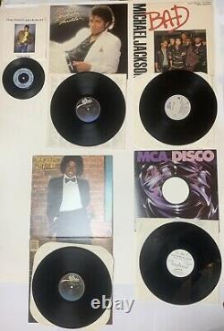 Michael Jackson Record Collection Including Signed Jackson Five Album w. COA
