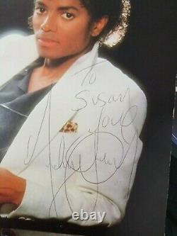 Michael Jackson Signed Autographed Thriller Album BAS BECKETT LOA