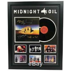 Midnight Oil Hand Signed Framed Diesel And Dust Album Record Garrett Hirst