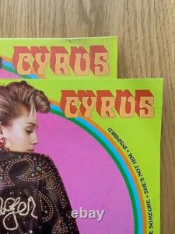 Miley Cyrus Signed Autograph Album LP Record Vinyl Younger Now