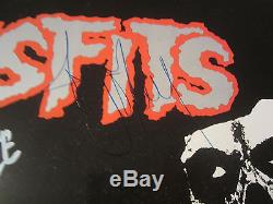 Misfits Bobby Steel / Jerry Signed Autographed Record Album Cover Coa
