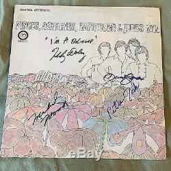 Monkees Autographs All 4 Micky David Michael Peter Signed Pisces Capricorn Album