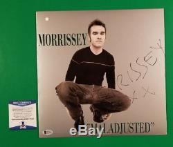 Morrissey Signed Maladjusted Lp Album Certified Authentic With Beckett Bas Coa