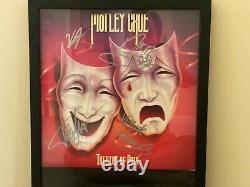 Motley Crue Hand-signed Framed Lp Album Autograph Sixx Neil Lee Mars 11.21.1987